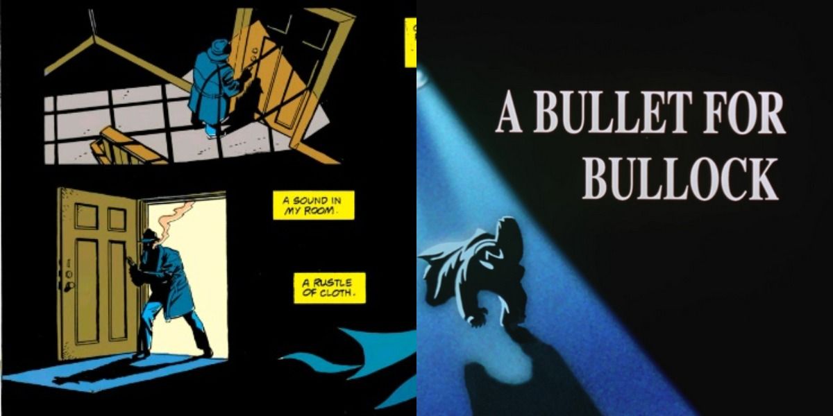 A Bullet for Bullock, the comic versus the episode.