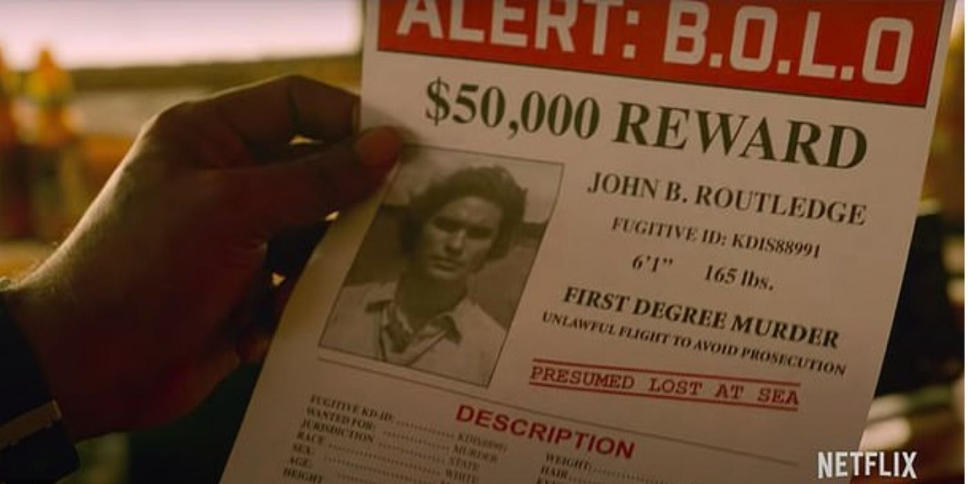 A reward for John B. showing on his wanted poster on Netflix's Outer Banks