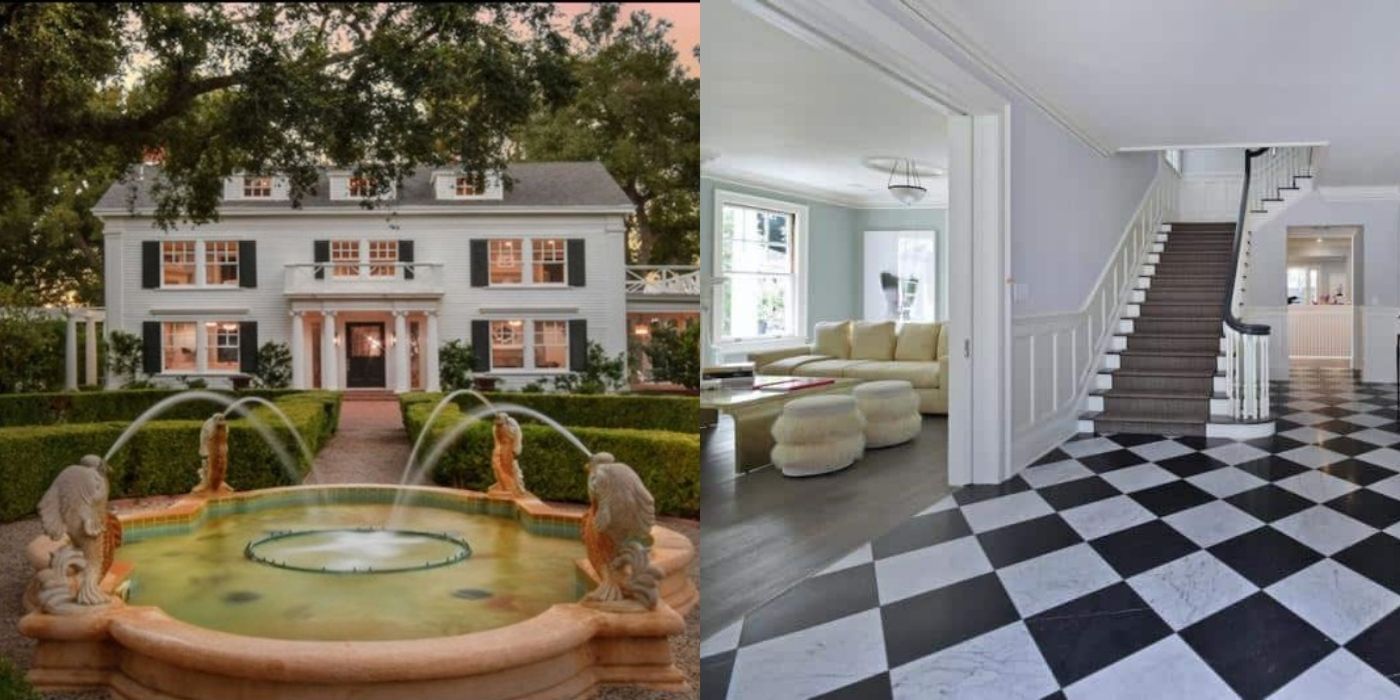 A split image of Kyle Richards home from RHOBH