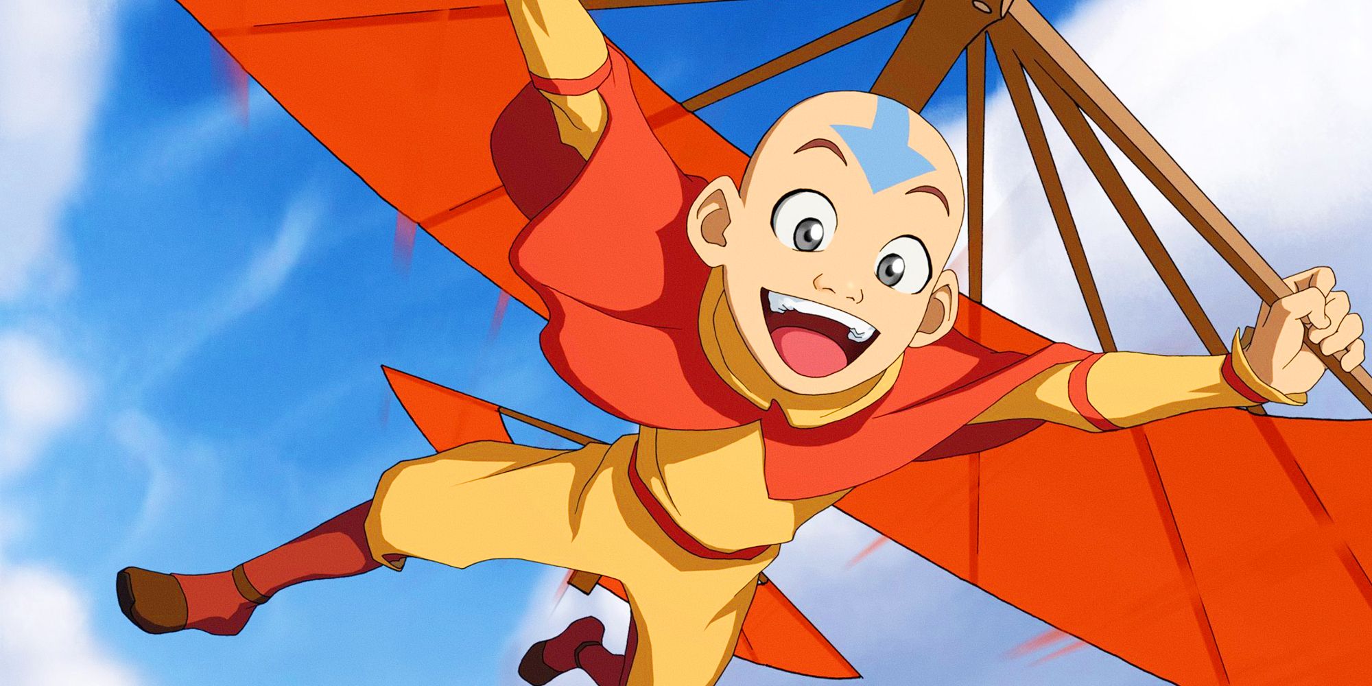Aang flying avatar the last airbender