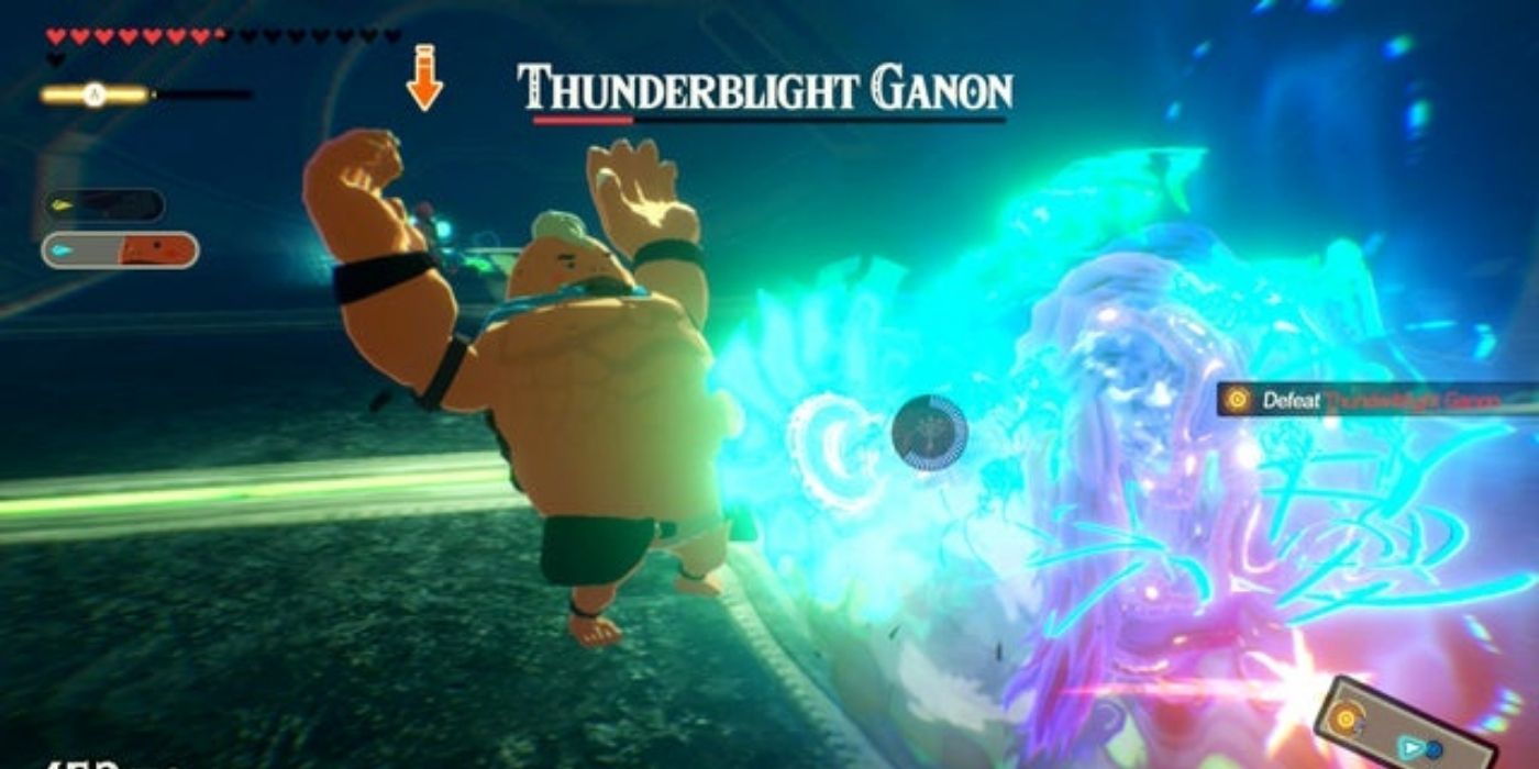Battling Thunderblight Ganon in Age of Calamity