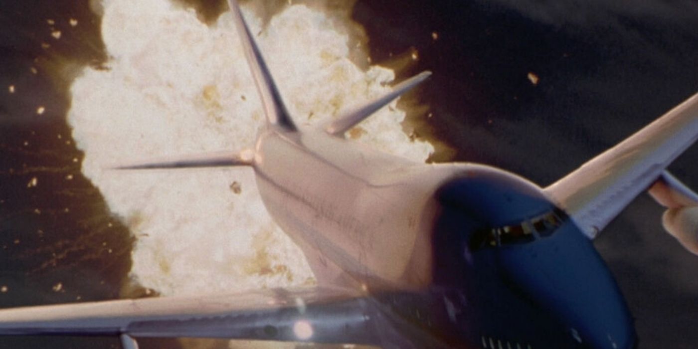 The plane crashing in Air Force One