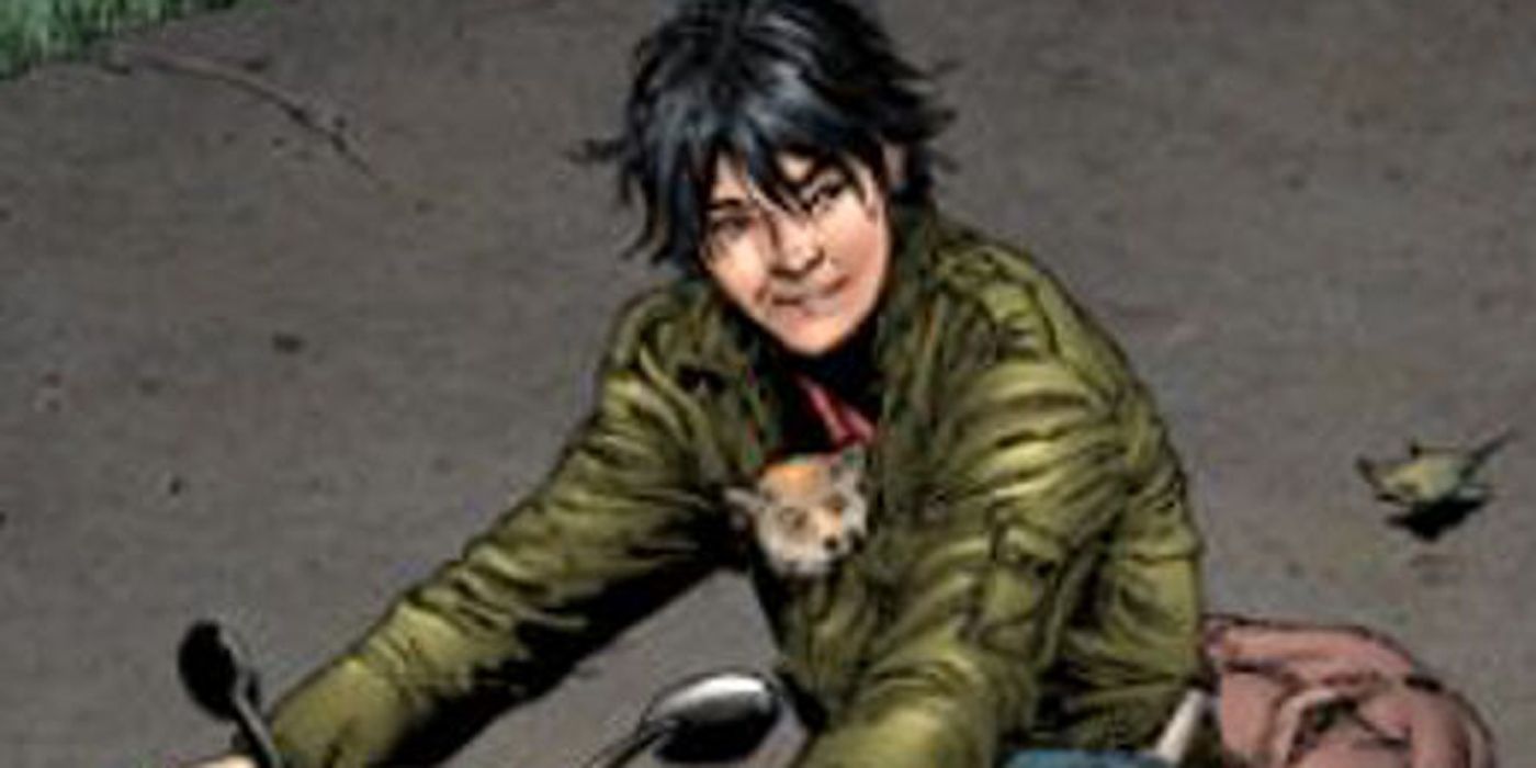 Amadeus Cho on a motorcycle with Kriby.