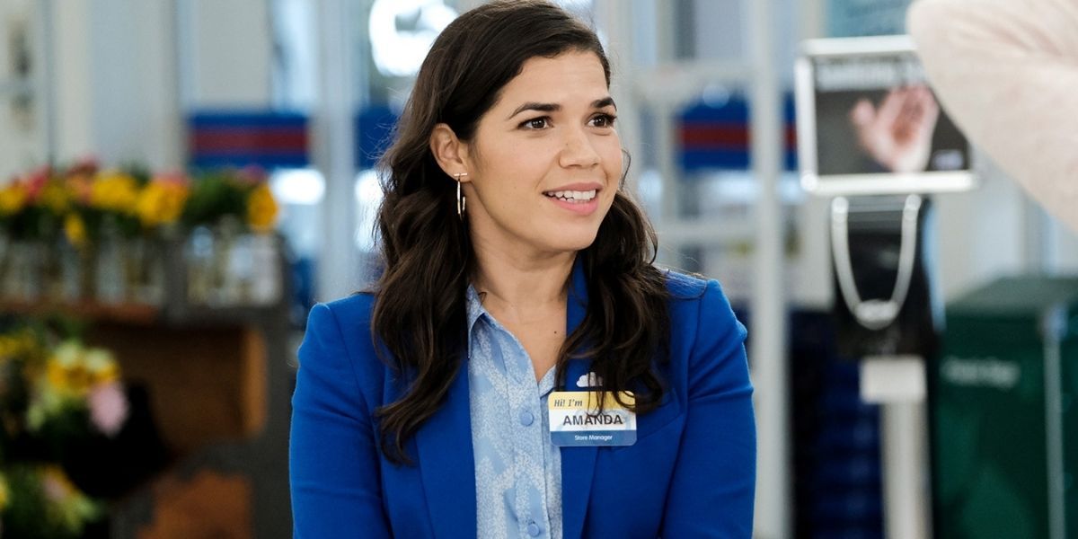 Amy in her manager uniform in Superstore