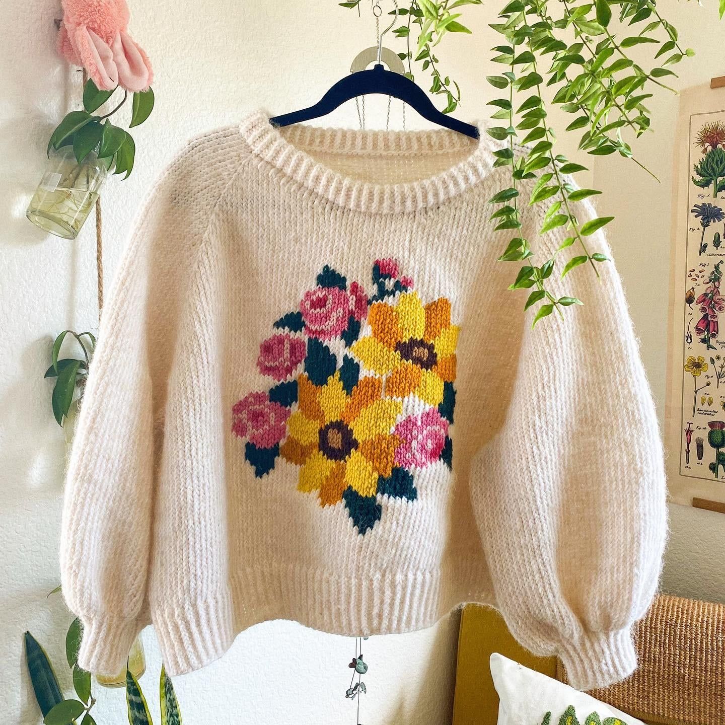 Animal Crossing Mom's Hand-Knit Sweater Flower Version In Real-Life