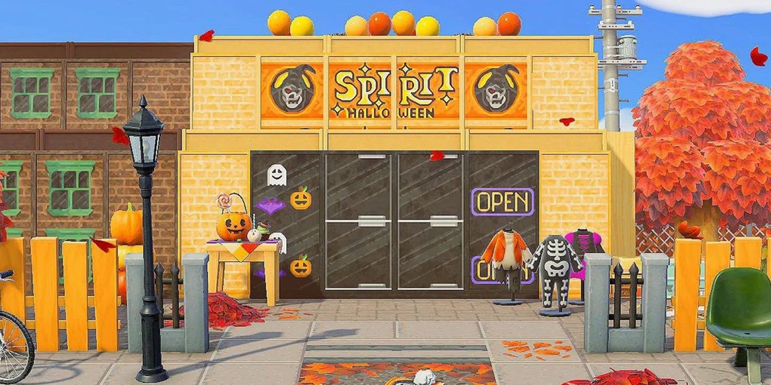 Animal Crossing: New Horizons Fan Builds A Spirit Halloween Store
