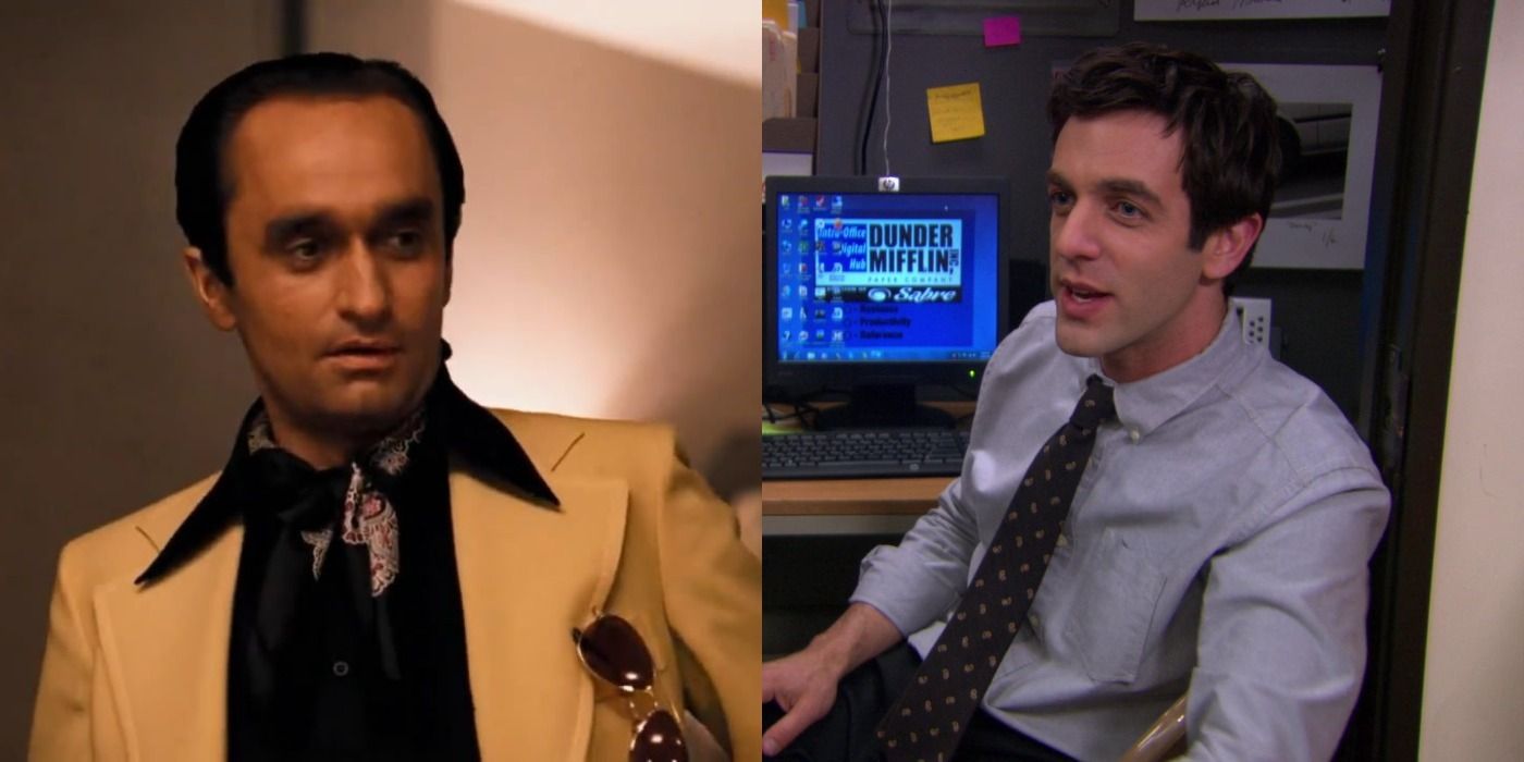 Split image of Fredo in The Godfather and Ryan in the Office