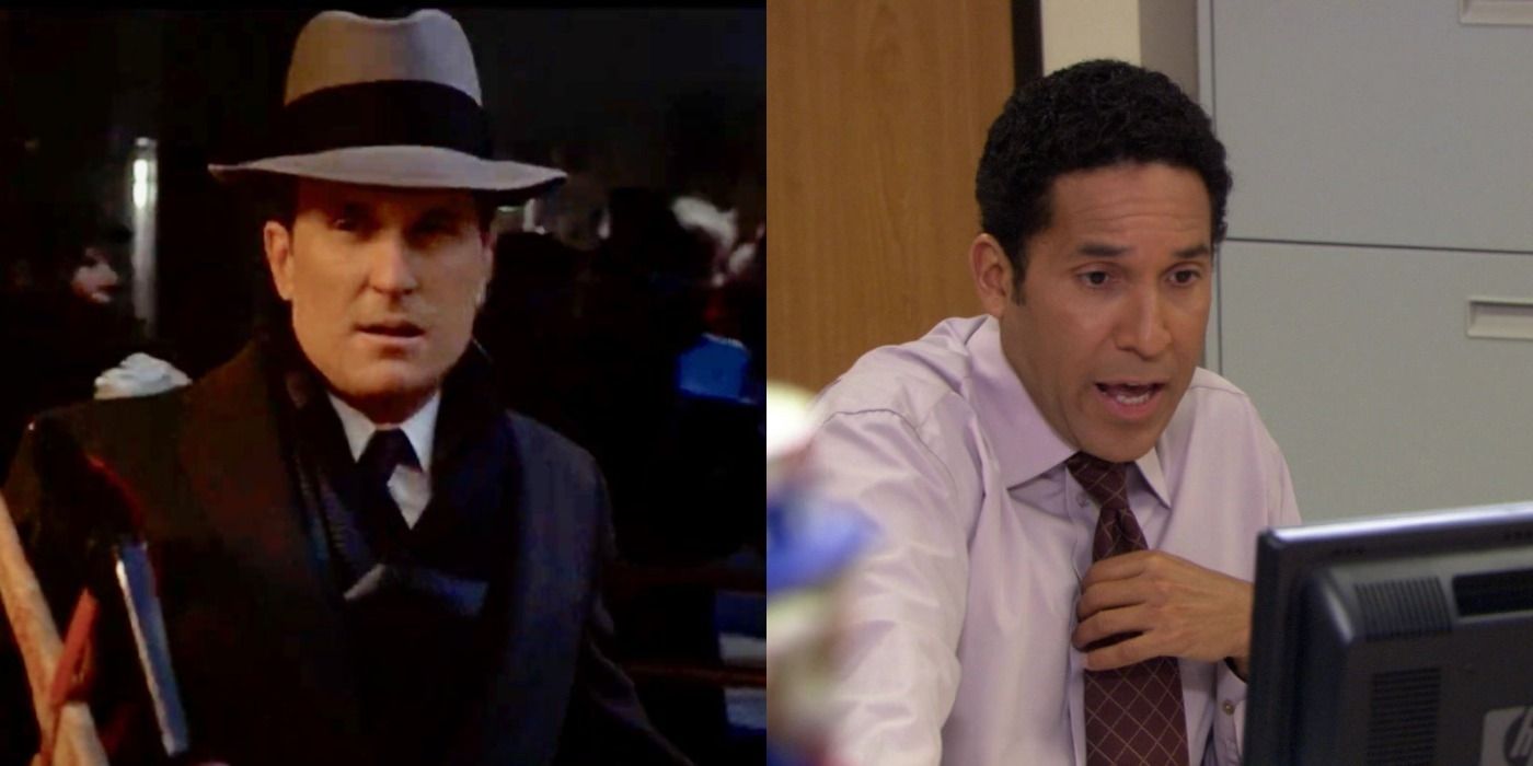 Split image of Tom in The Godfather and Oscar in the Office