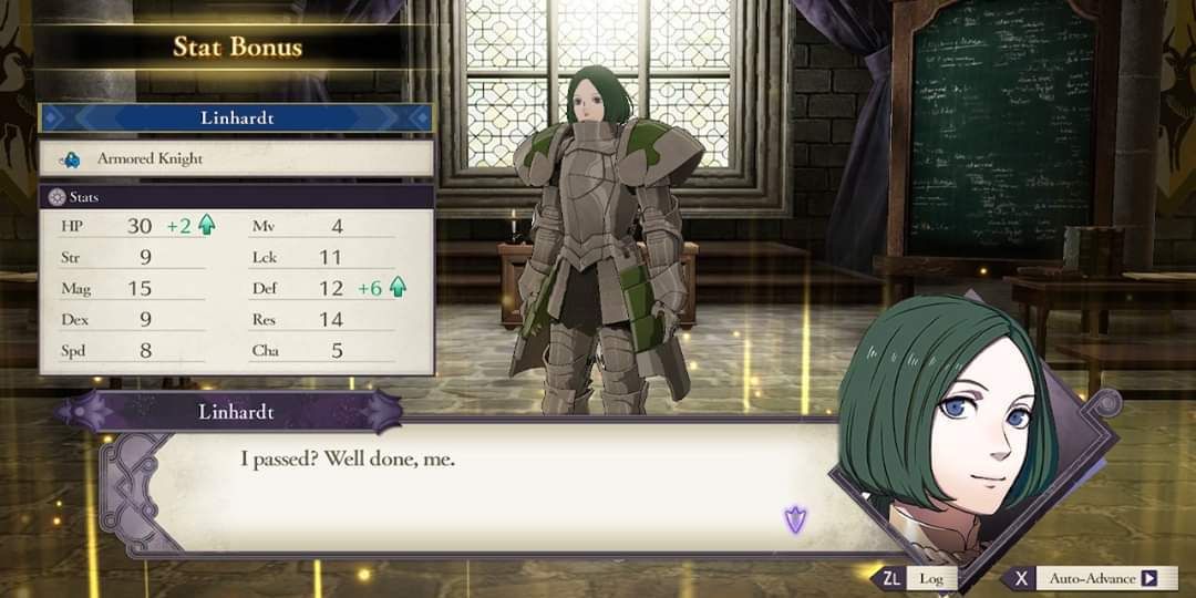 Linhardt gets reclassed as an Armored Knight.