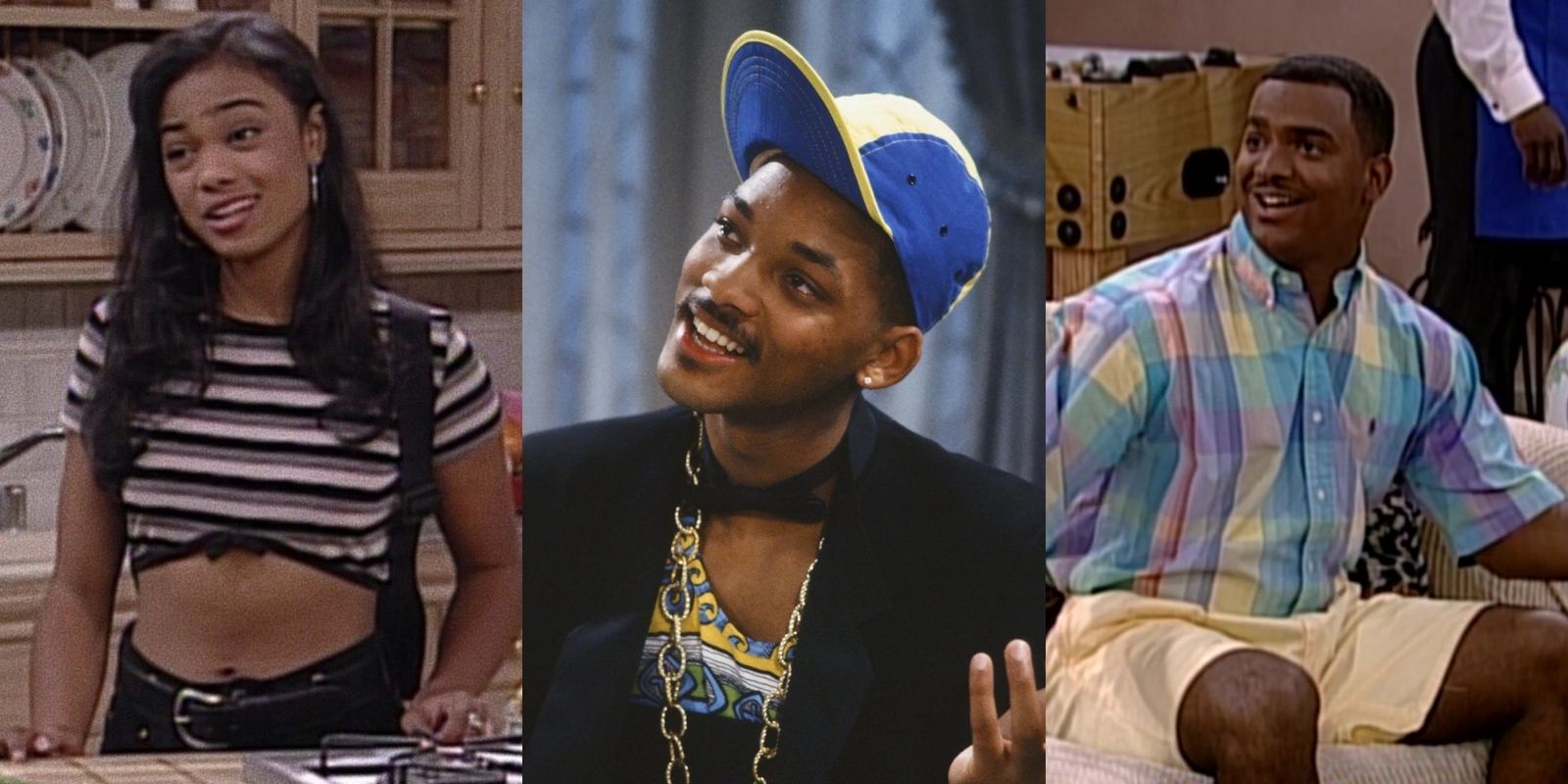 Ashley Banks, Will Smith, and Carlton Banks in The Fresh Prince of Bel Air