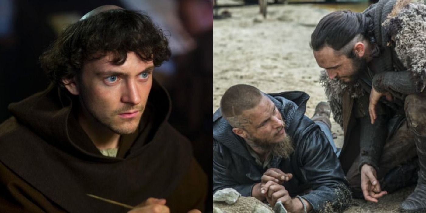 Feature image showing some of Athelstan's best moments in Vikings