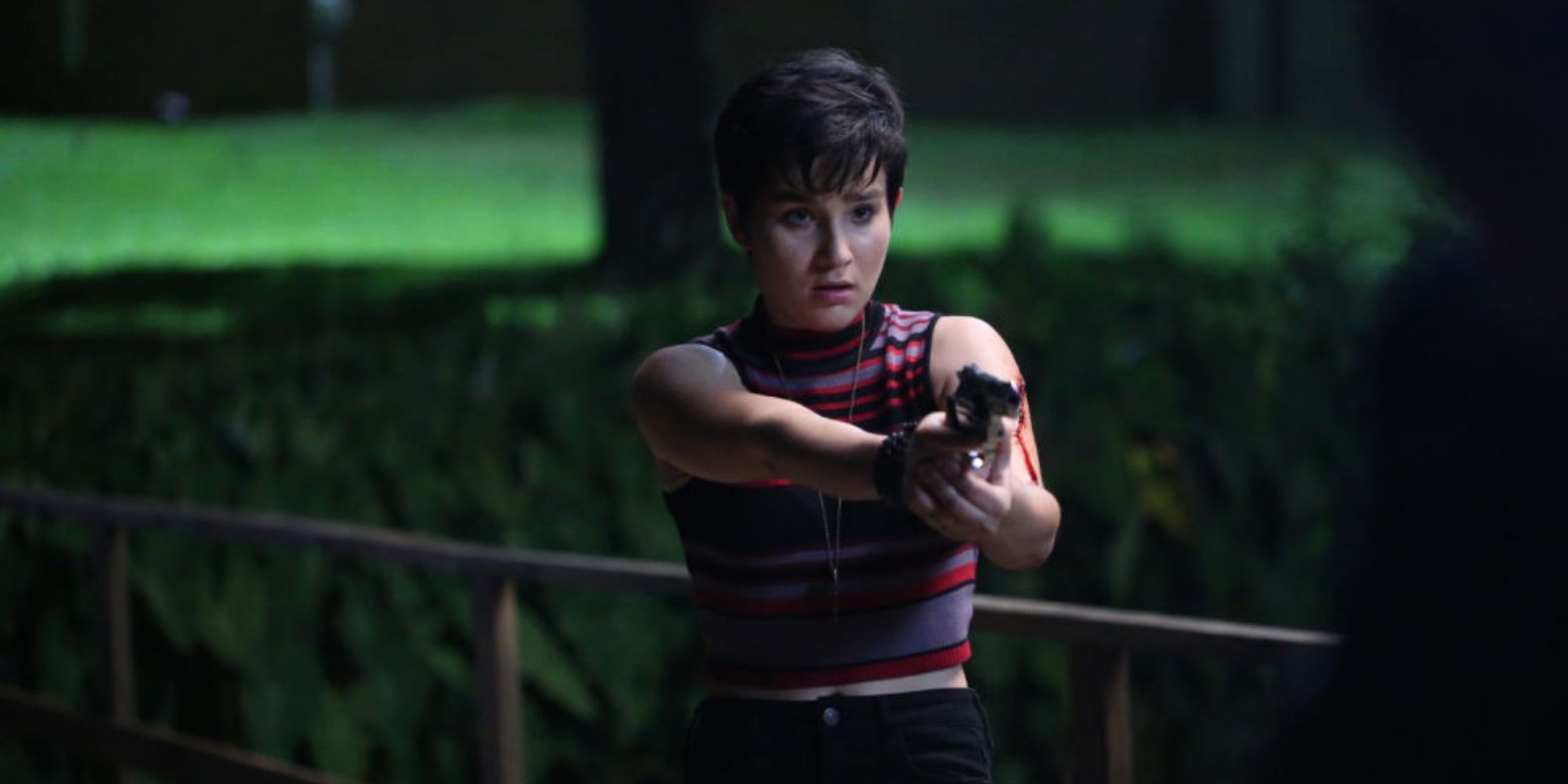 Audrey shoots Piper in the Scream episode Revelations