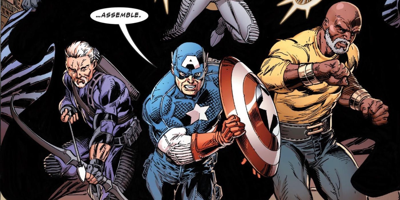 In an alternate past, Captain America, Luke Cage and Hawkeye arrive to aid Spider-Man and fight against the forces of Tony Stark.