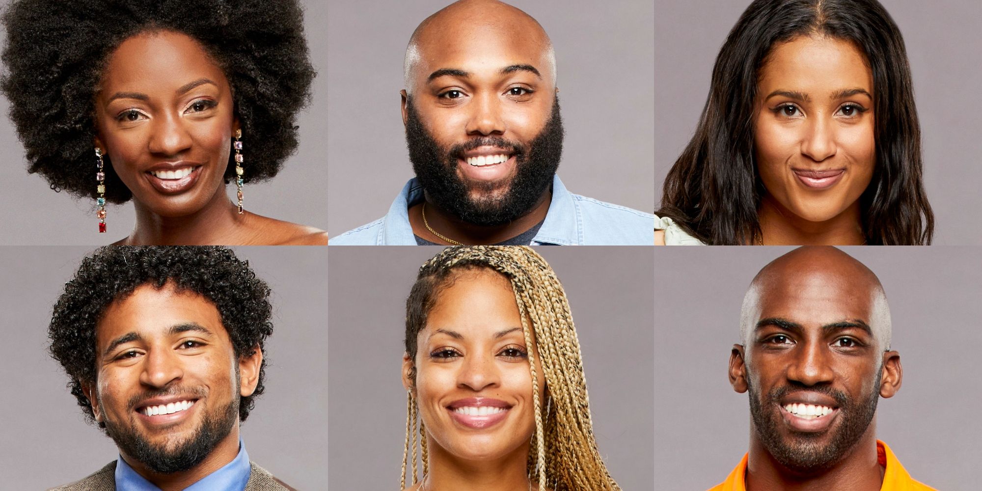 Azah Awasum, Derek Frazier, Hannah Chaddha, Kyland Young, Tiffany Mitchell, and Xavier Prather on Big Brother 23 as the Final 6