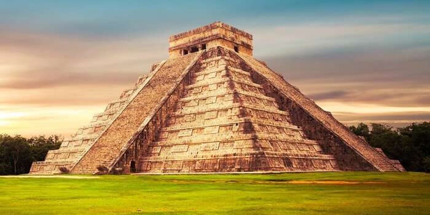 An Aztec pyramid