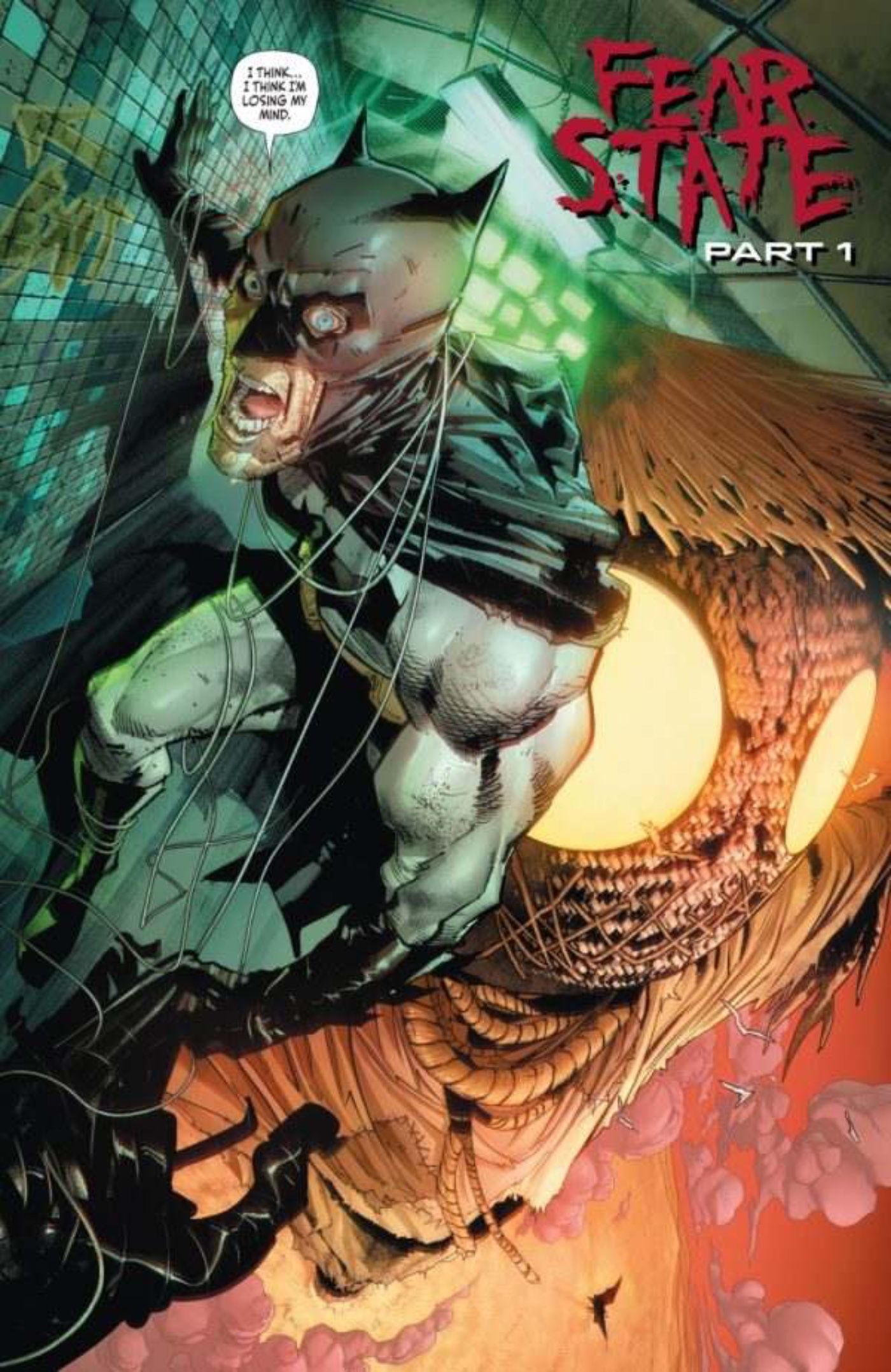 Batman 112 preview page featuring Batman tripping on the fear toxin