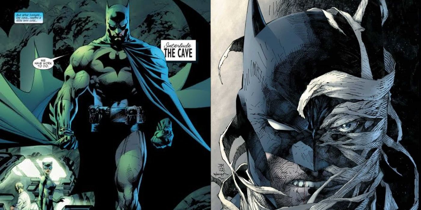 Batman in the Batcave and new cover art for Hush