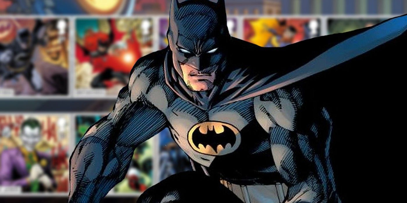 Batman Justice League UK stamp art