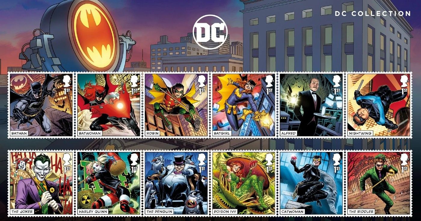 Batman UK stamps