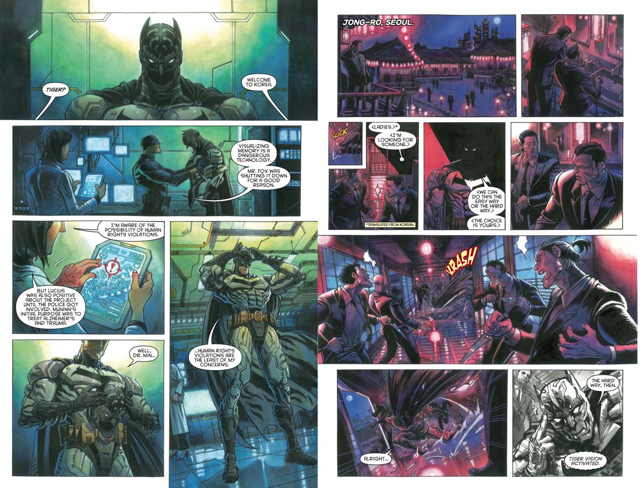 Batman World Comic South Korea Art