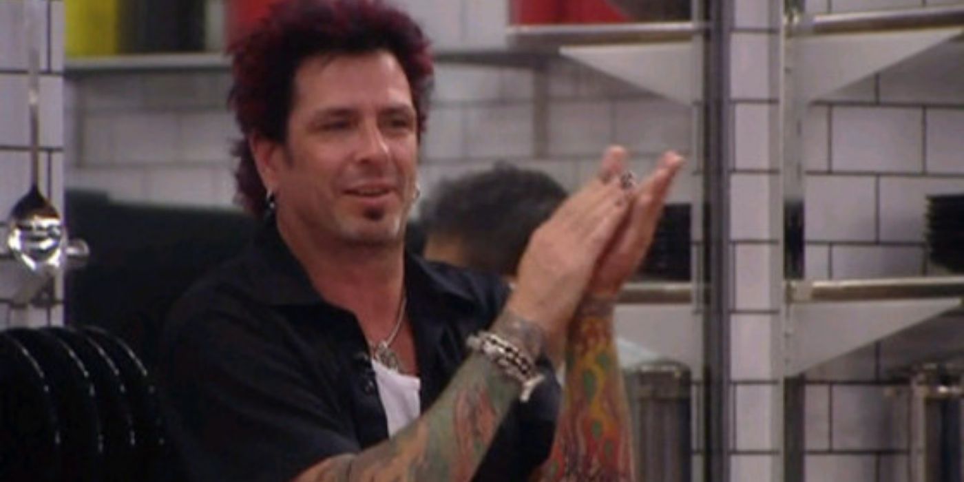 Dick Donato clapping in Big Brother.