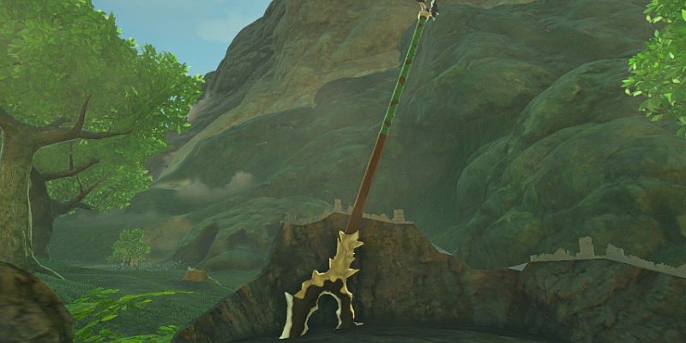 A Forked Lizal Spear in Zelda Breath of the Wild