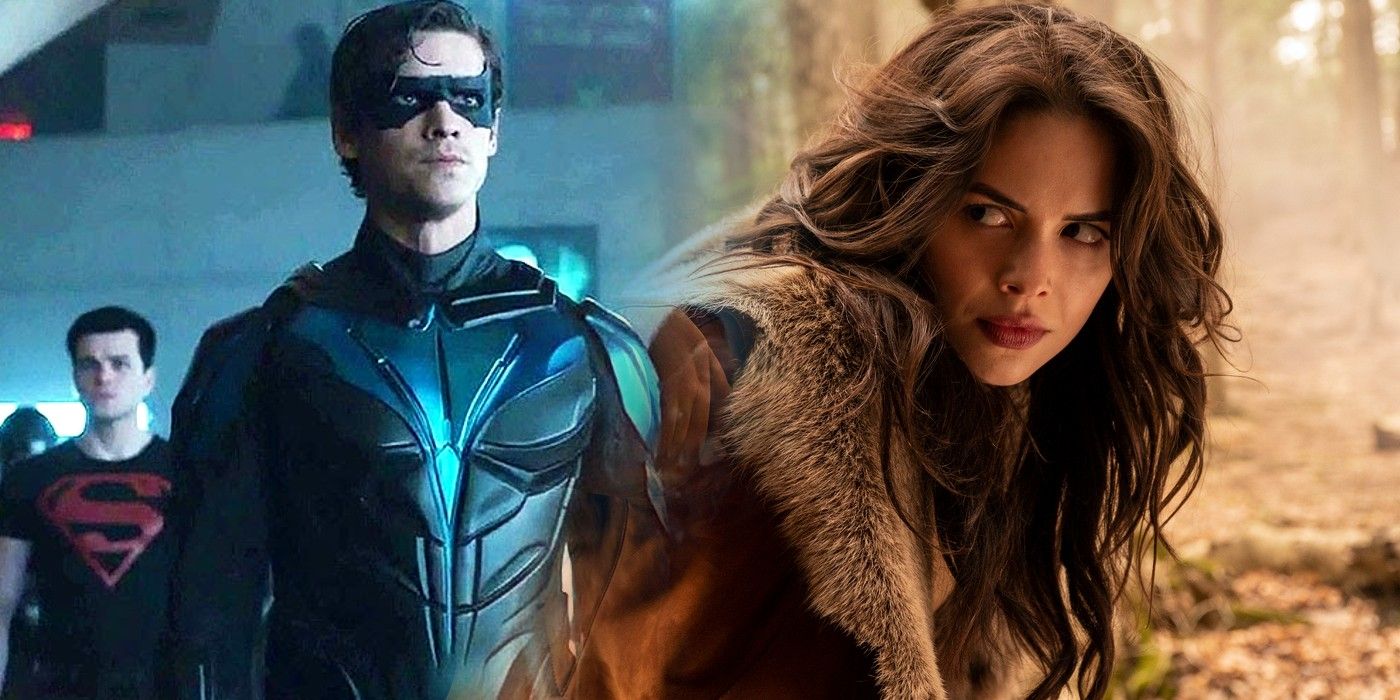 Brenton Thwaites as Dick Grayson Nightwing and Conor Leslie as Donna Troy Wonder Girl in Titans