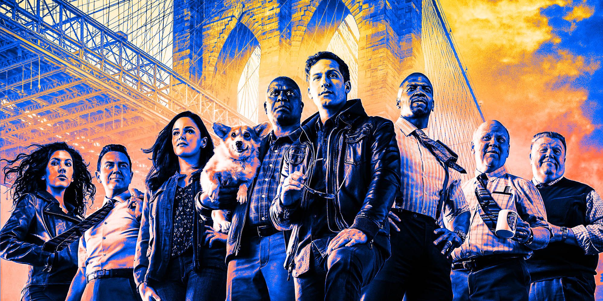 The cast of Brooklyn Nine-Nine in a promo image for the show's final season