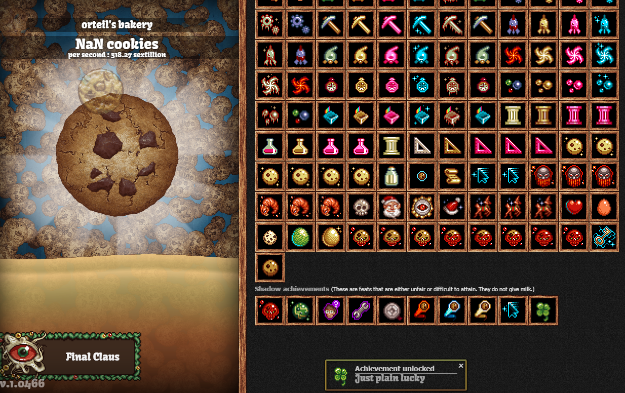 Cookie Clicker: все теневые достижения (и как их получить)