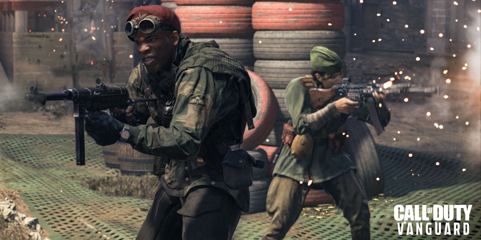 Call of Duty Vanguard alpha picture of two operators back-to-back