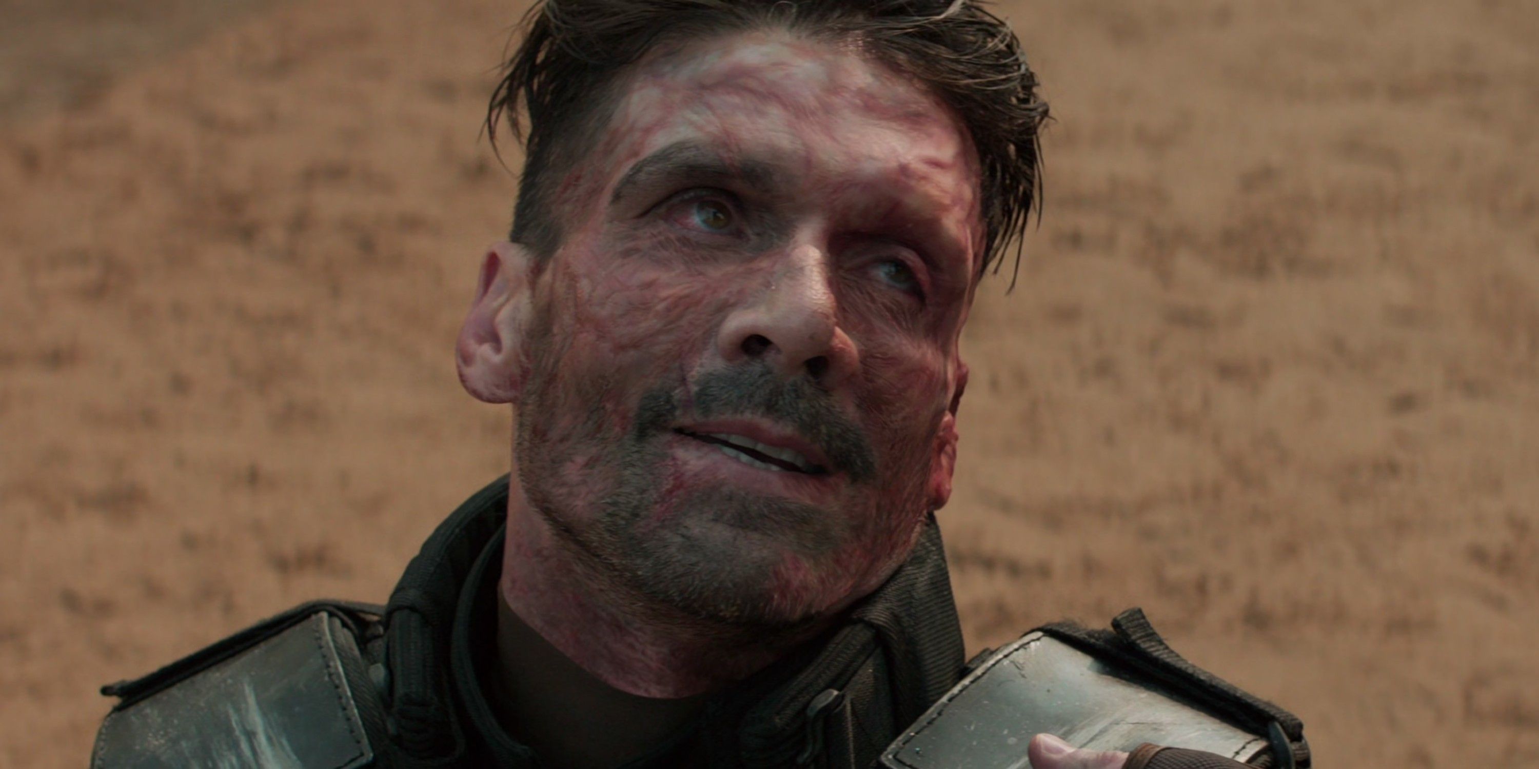 Rumlow with a scarred face in Captain America: Civil War