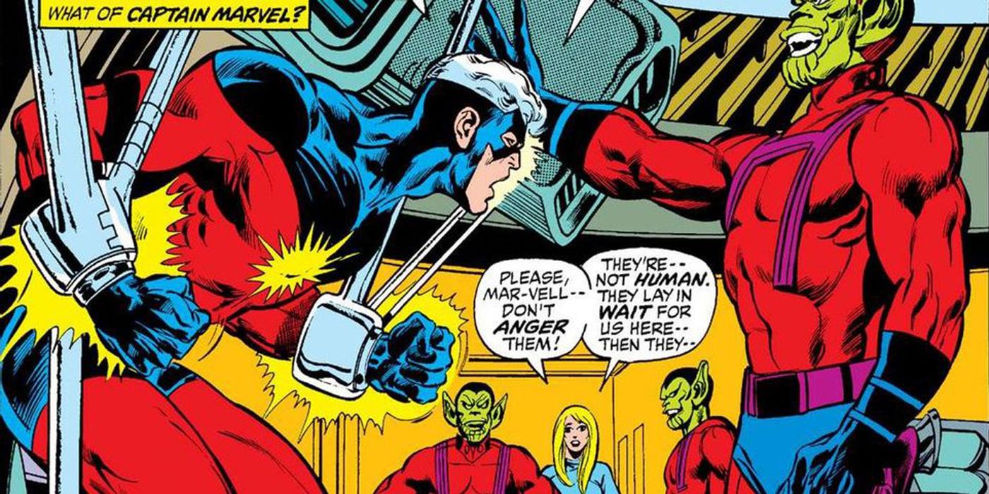 Captain Mar-Vell captured in Kree-Skrull War.