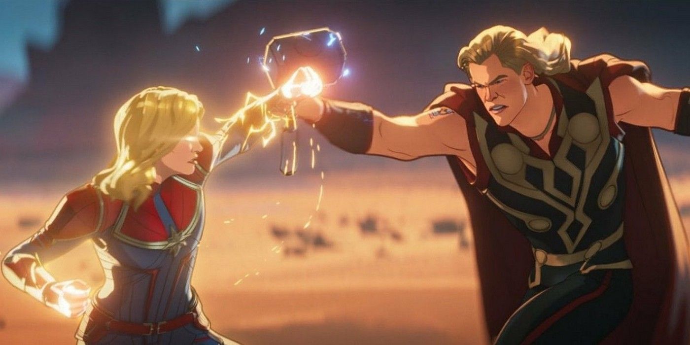 Captain Marvel and Thor in What If