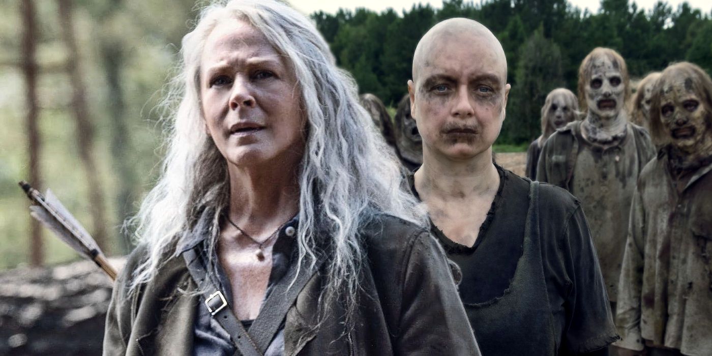 Carol and Alpha in The Walking Dead