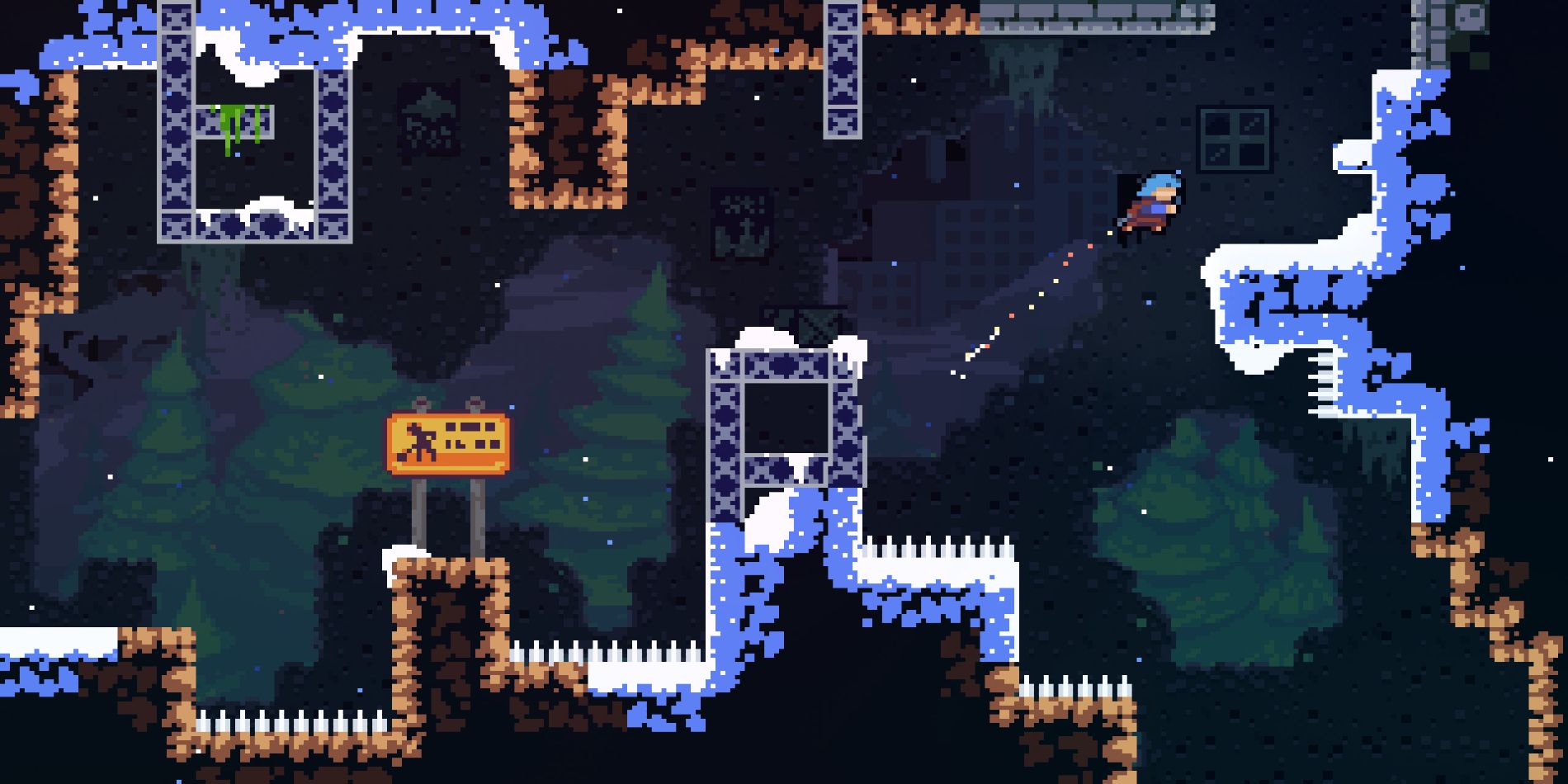 Screenshot of the indie video game Celeste.