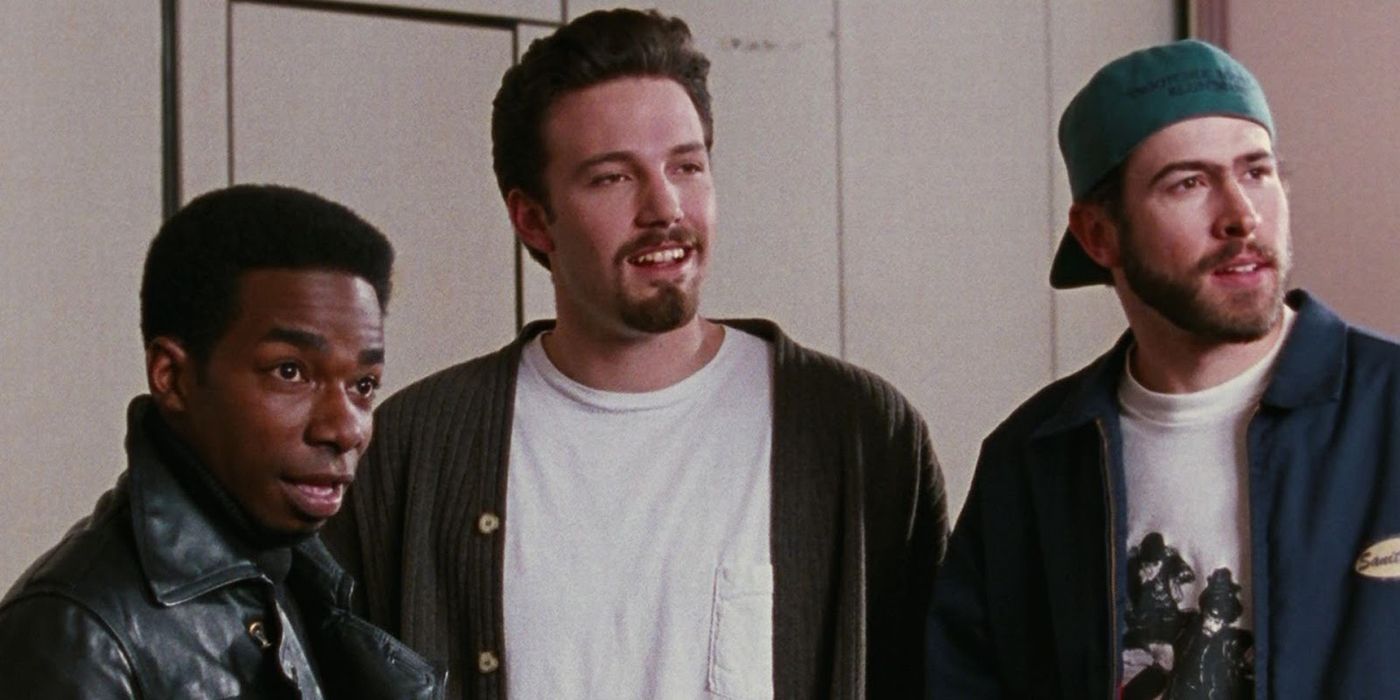 Holden, Hooper X, and Banky at a comic convention in Chasing Amy