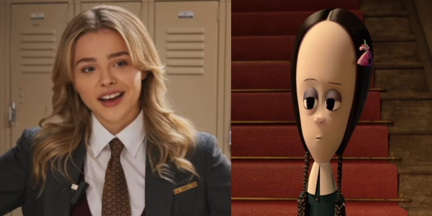 Chloe Grace Moretz voices Wednesday Addams in The Addams Family