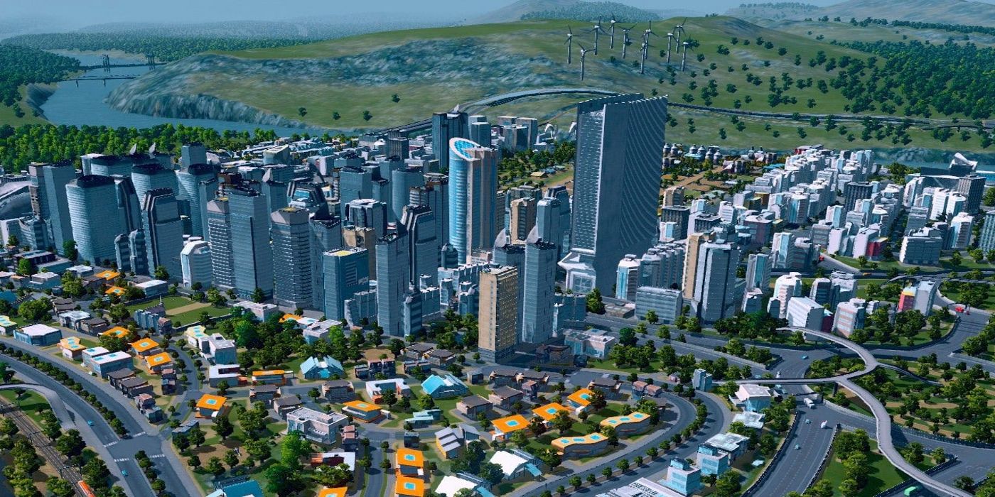 Screenshot from the video game Cities: Skylines.