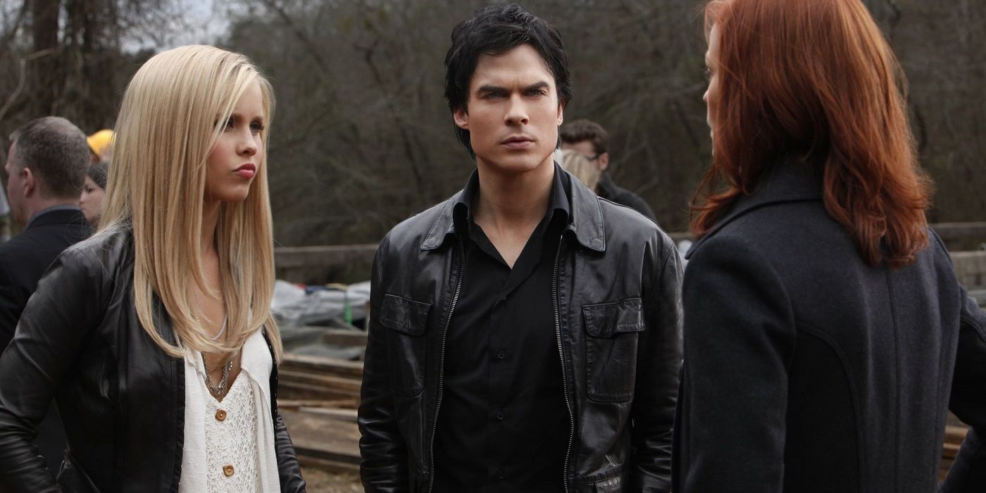 Rebekah, Damon, and Sage in The Vampire Diaries