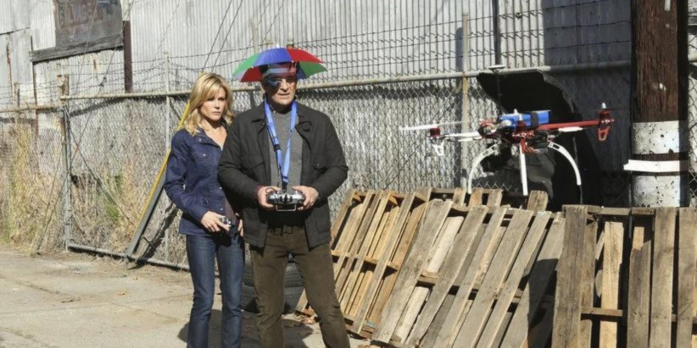 Claire and Phil use a drone to spy on Luke on Modern Family