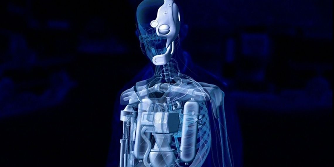 Cyborg's exoskeleton as seen through Clark's eyes in Smallville