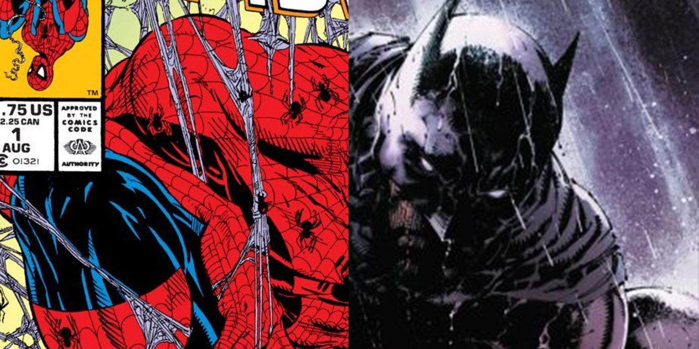 DC Comics Marvel Cover Swipe Batman Spider-Man