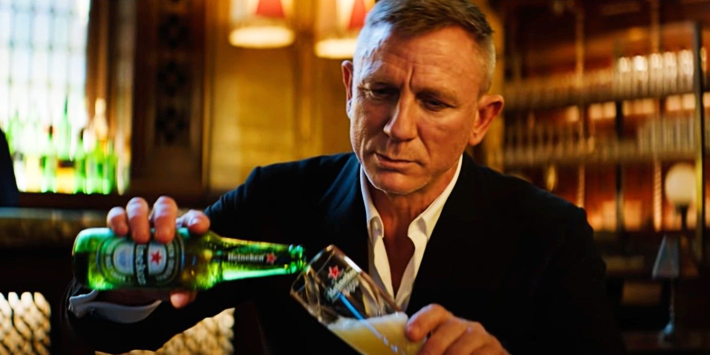 Daniel Craig as James Bond in No Time to Die beer commercial