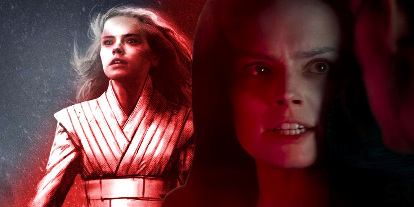 Dark Rey Concept Art and in The Rise of Skywalker