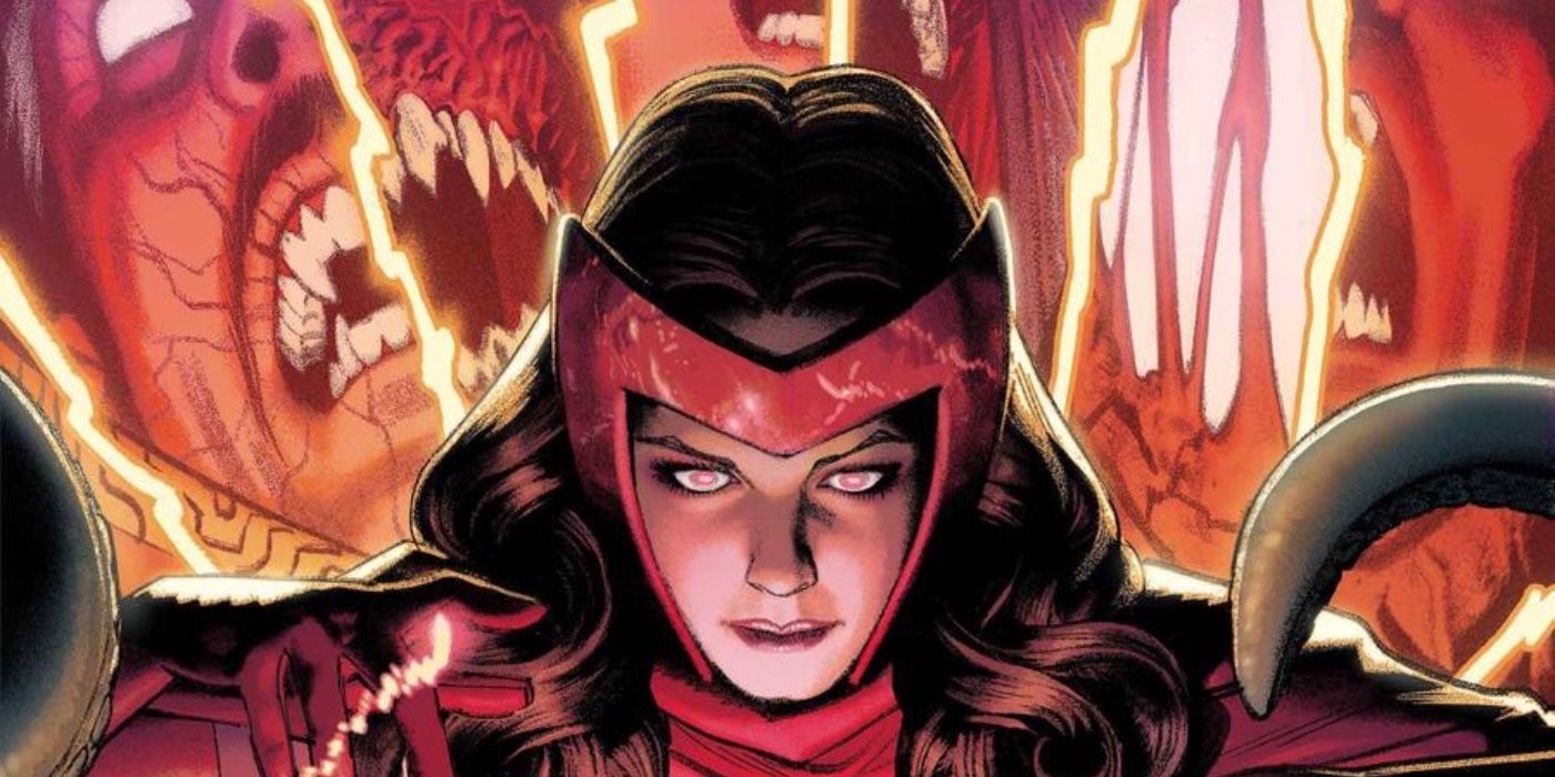 Scarlet Witch reading from the Darkhold