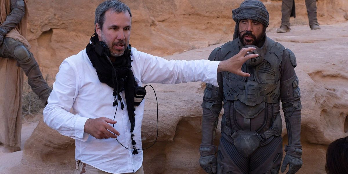 Denis Villeneuve on the set of Dune 2021
