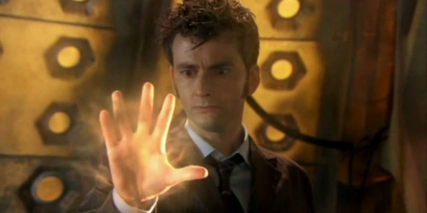 The Tenth Doctor Regenerates in Doctor Who
