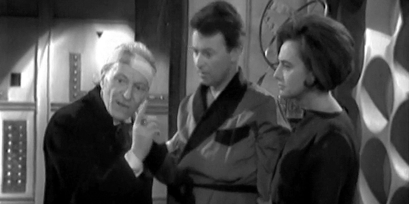 Doutor ferido, Ian e Barbara tentam resolver um mistério na Tardis em Doctor Who