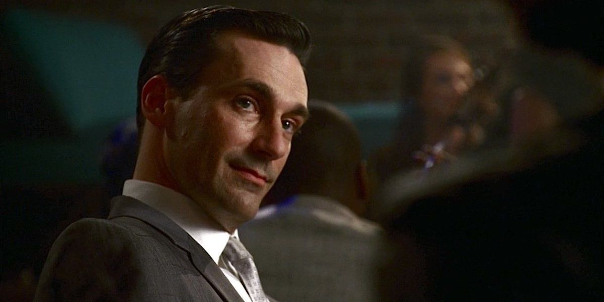 Don Draper sitting in a bar in Mad Men