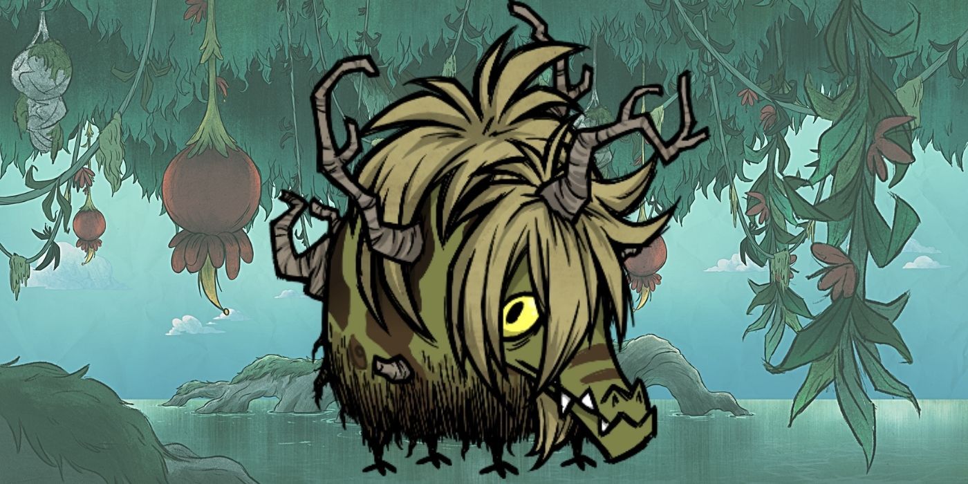 A Grass Gator as seen in Don't Starve Together Waterlogged